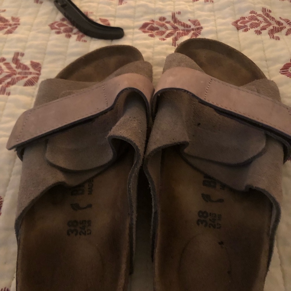 Birkenstock Brown Sandals with Contoured Footbed
